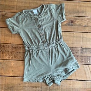 OLD NAVY Olive Green Baby Romper Jumpsuit